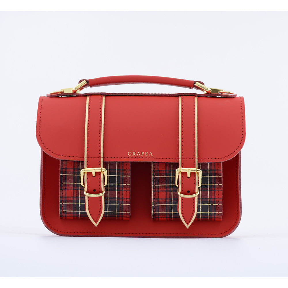 Tartan satchel sale