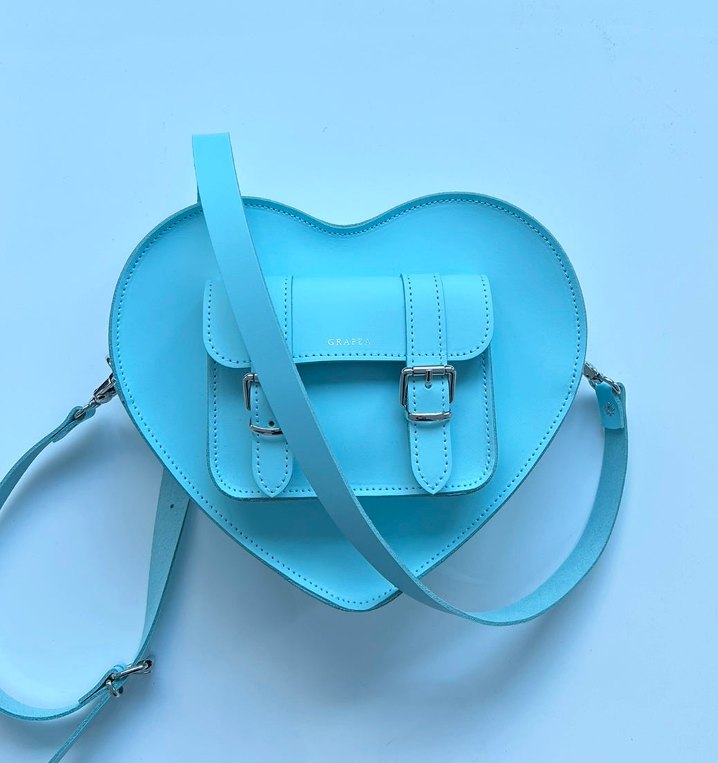 New Heart Crossbody Bag in LIGHT-BLUE