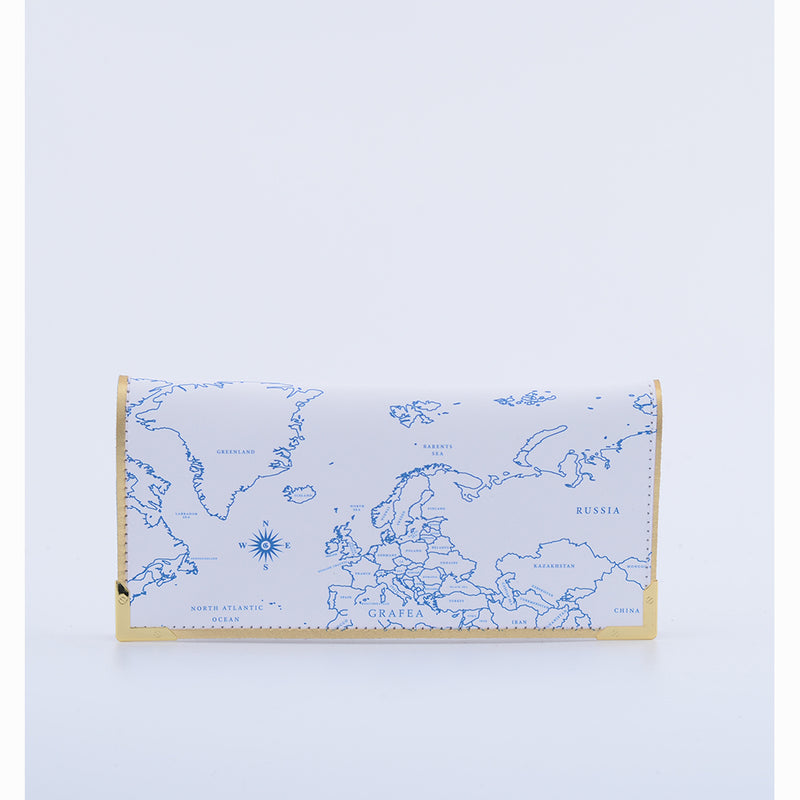 BLUE GOLD ATLAS WALLET