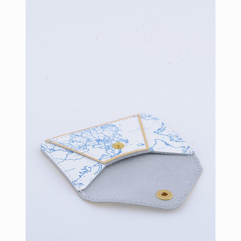 CARD WALLET BLUE GOLD ATLAS