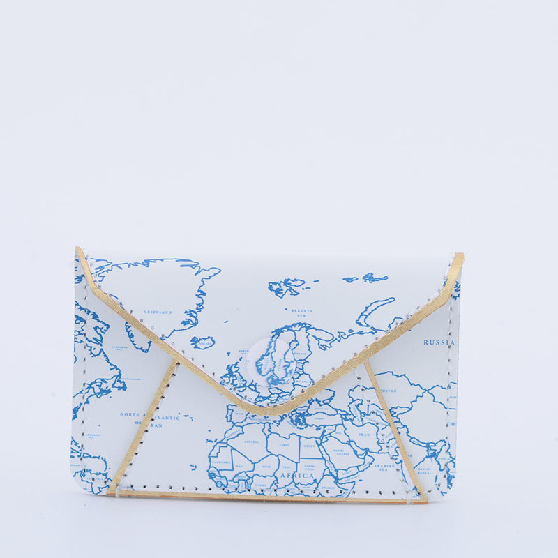 CARD WALLET BLUE GOLD ATLAS