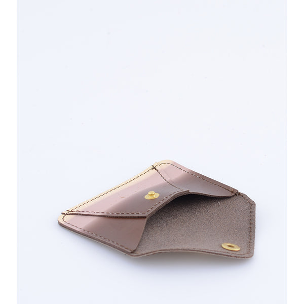 CARD WALLET BROWN ROSE MOON