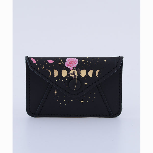 CARD WALLET GOLD ROSE MOON