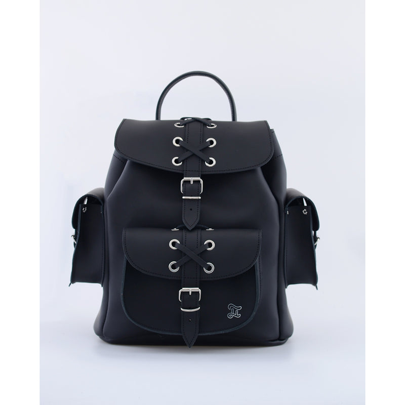 Black lace backpack hotsell