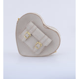 HEART SATCHEL VELVET CREAM