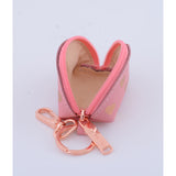 KEYRING PURSE ROSE GOLD HEARTS