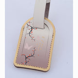 LEATHER LUGGAGE TAG BLOSSOM