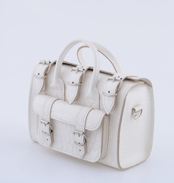 LUNA SMALL CROC IVORY